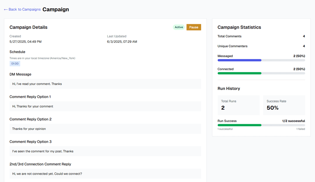 Lead Generation Interface